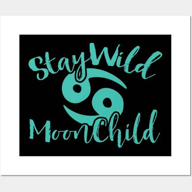 Stay Wild MoonChild Wall Art by bubbsnugg